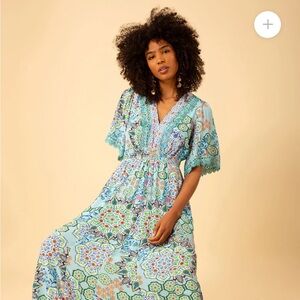 Hale Bob Maxi Dress, Size Medium